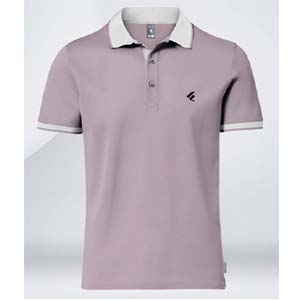 Single Jersey Knitted Cotton Polo - Lavendarash
